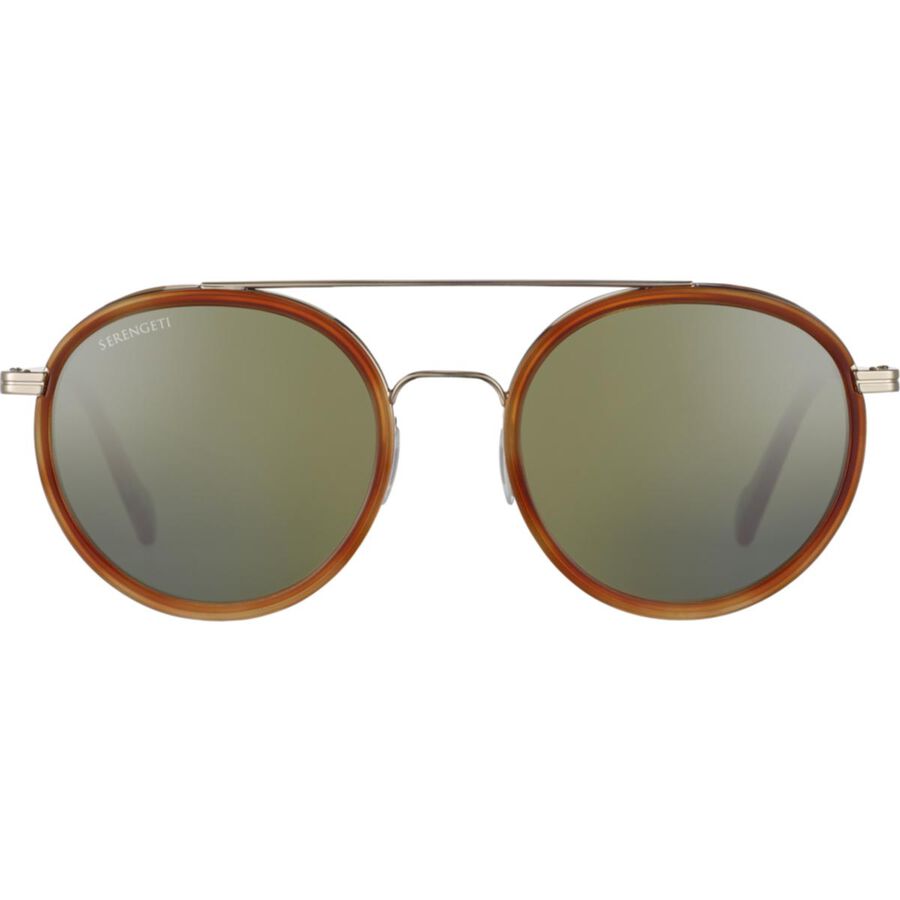 GEARY , Orange Turtoise Acetate with Light Gold Metal-Mineral Polarized 555nm Cat 3 to 3, hi-res